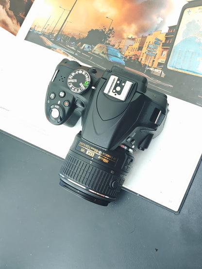 Used Nikon D3300 with Double Zoom Kit Digital Camera [No charger]