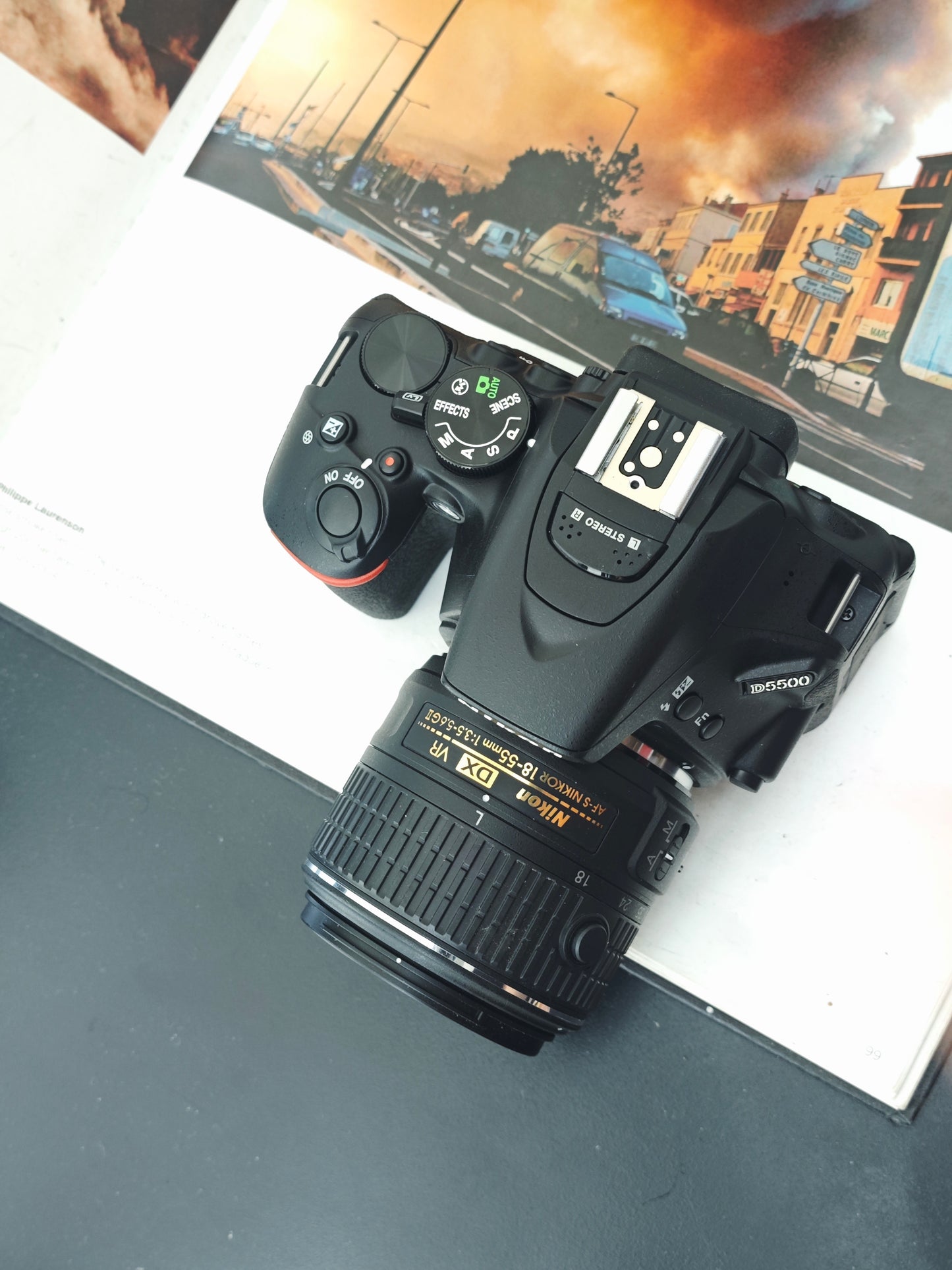 Used Nikon D5500 with Nikon AF-S Nikkor 18-55mm F3.5-5.6 G II VR [No charger]