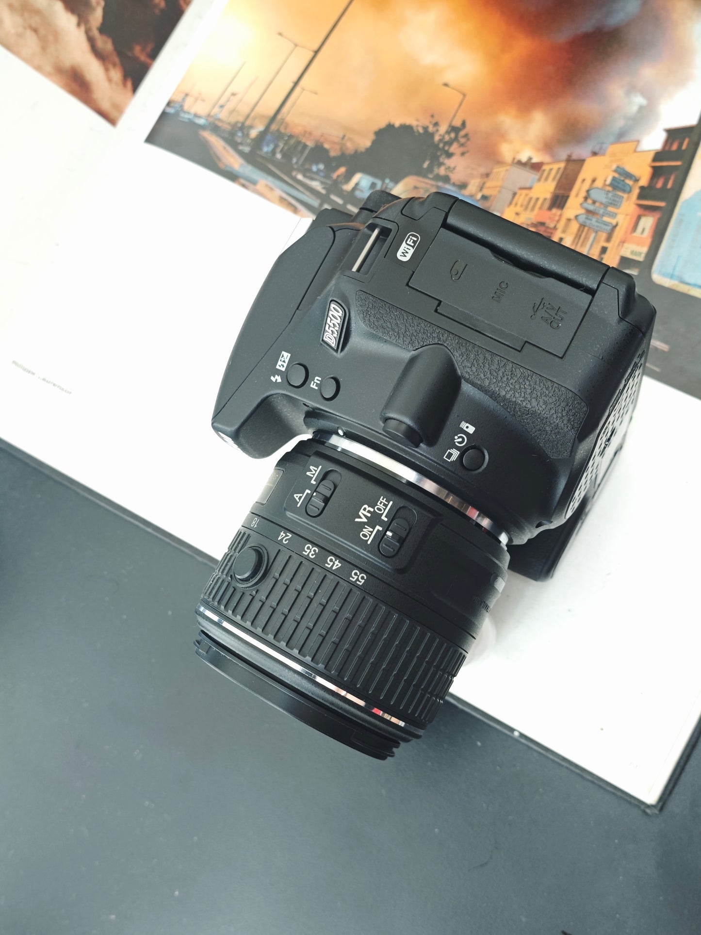 Used Nikon D5500 with Nikon AF-S Nikkor 18-55mm F3.5-5.6 G II VR [No charger]