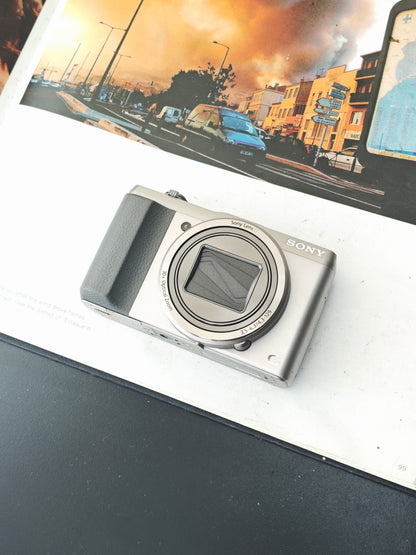 Used Sony Cyber-shot DSC-HX50V silver Digital Camera [JPN only, No charger]