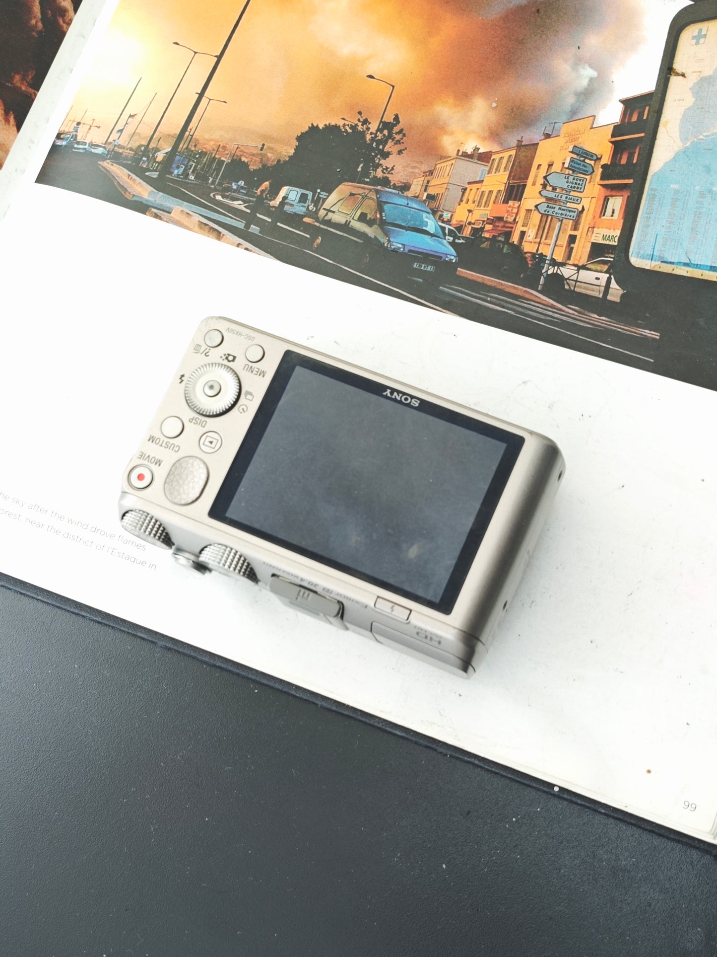 Used Sony Cyber-shot DSC-HX50V silver Digital Camera [JPN only, No charger]