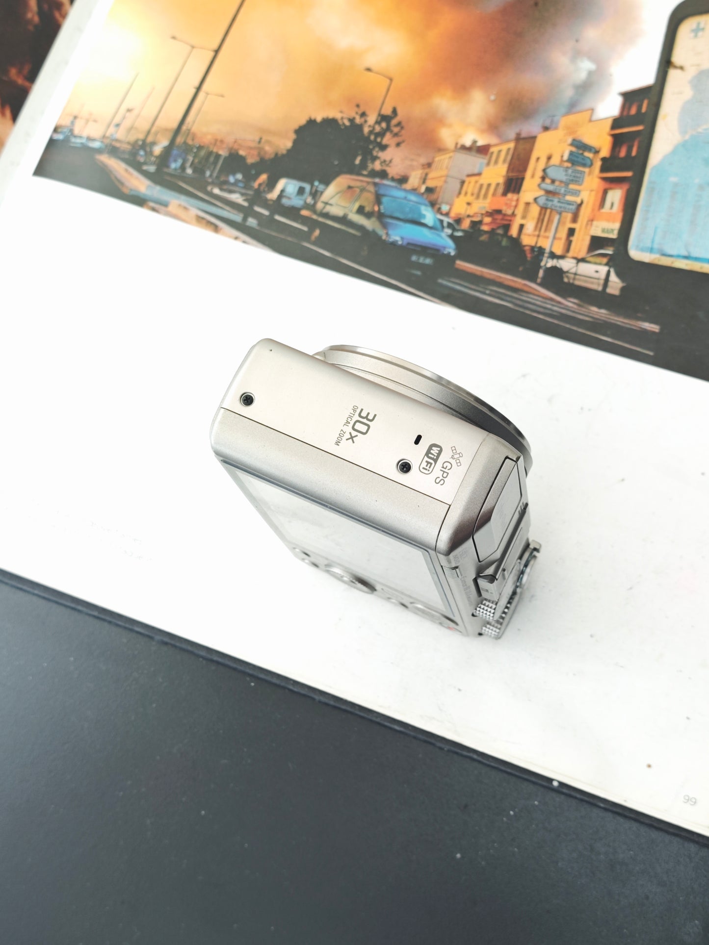 Used Sony Cyber-shot DSC-HX50V silver Digital Camera [JPN only, No charger]