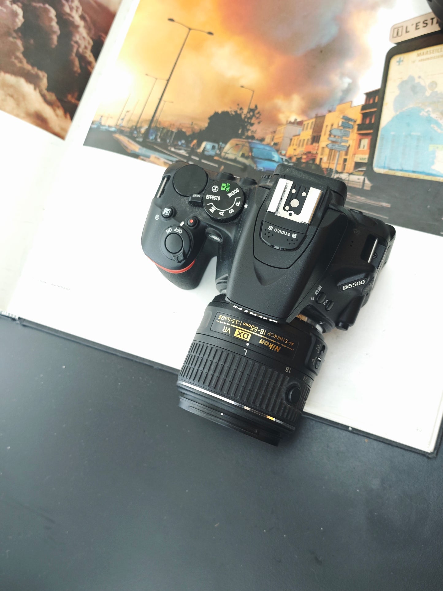 Used Nikon D5500 with Double Zoom Kit Digital Camera [with box] #2181844