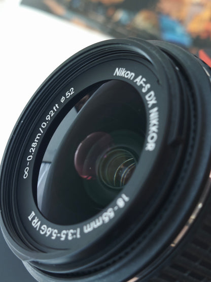 Used Nikon D5500 with Double Zoom Kit Digital Camera [with box] #2181844