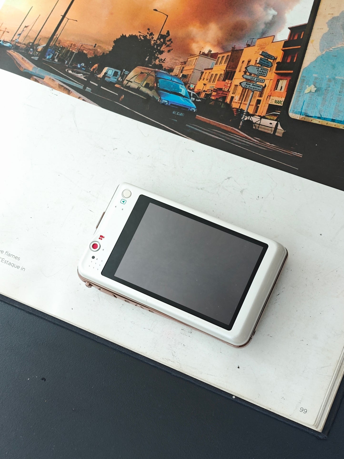 Used Panasonic Lumix DMC-FX80 white Digital Camera [JPN only, No charger]