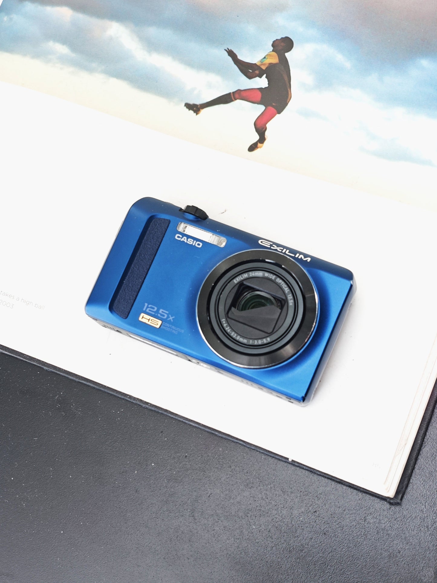 *READ* Used Casio EXILIM EX-ZR200 blue Digital Camera [with box]