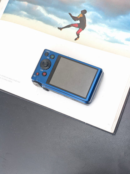 *READ* Used Casio EXILIM EX-ZR200 blue Digital Camera [with box]