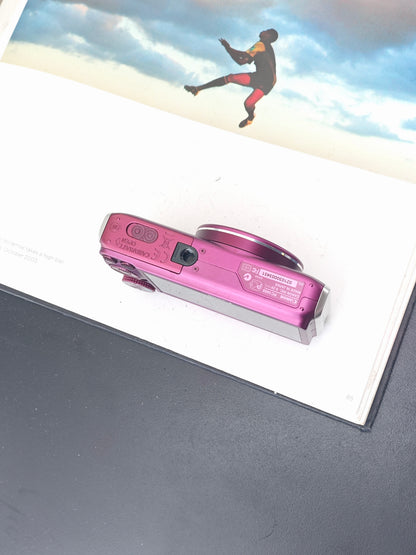Used Canon PowerShot SX210 IS purple Digital Camera [No charger]