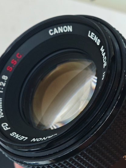 Canon Lens FD 100mm F2.8 S.S.C.