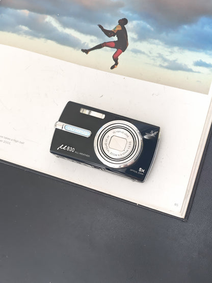 Used Olympus 𝓊830 black Digital Camera