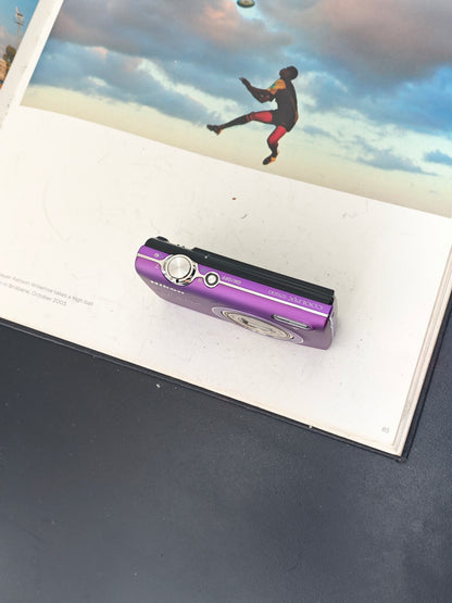 Used Nikon Coolpix S5100 purple Digital Camera [No charger]
