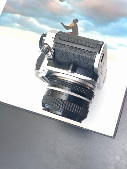 Nikon FM silver with Nikkor 50mm F2 Ai