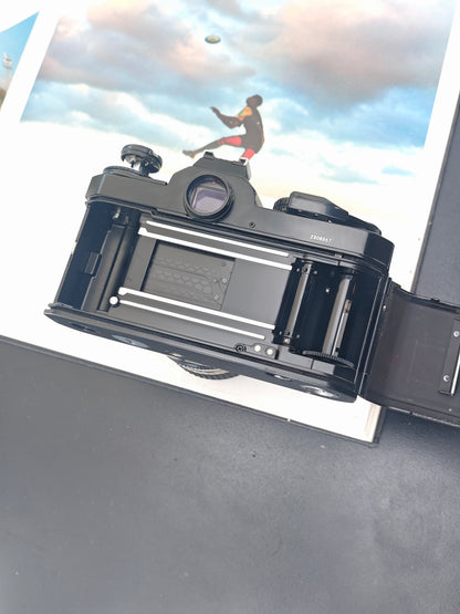 Nikon FE2 black with Nikon Nikkor 35mm F2 Ai-S