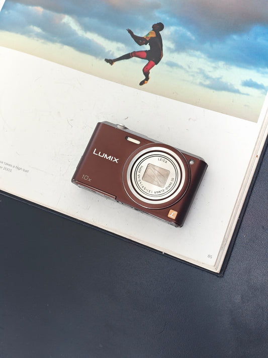 Used Panasonic Lumix DMC-SZ3 brown Digital Camera [JPN only, No charger]