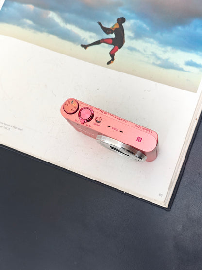 Used Sony Cyber Shot DSC-WX350 pink Digital Camera [JPN only, No charger] #0225481