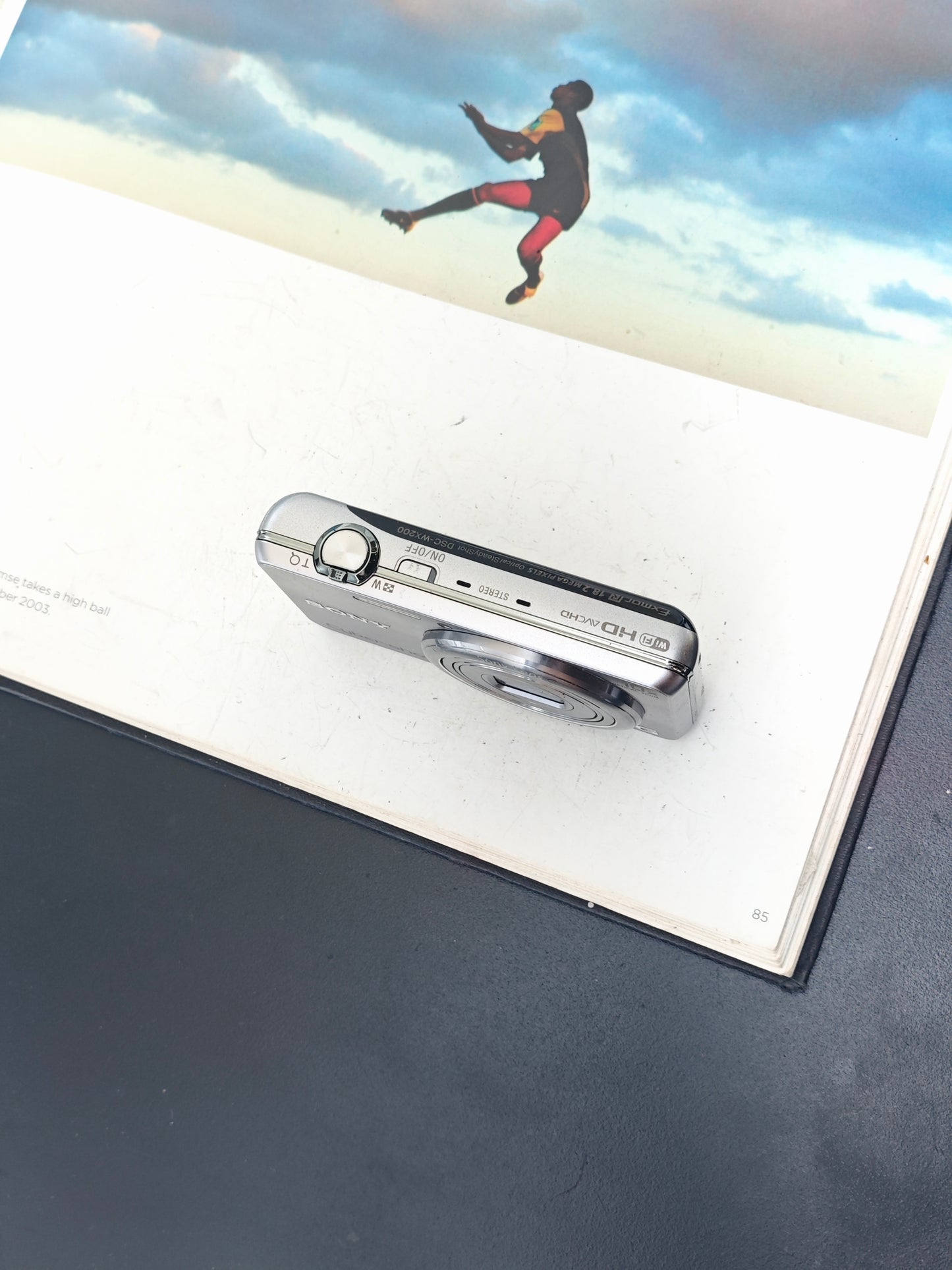 Used Sony Cyber Shot DSC-WX200 silver Digital Camera [JPN only, No charger]