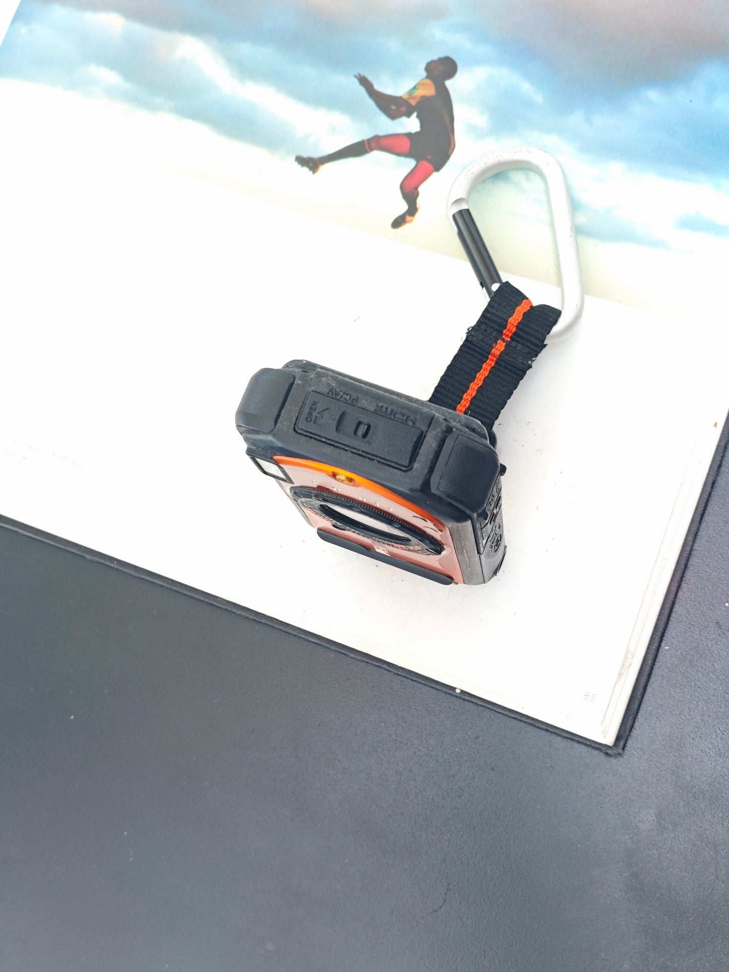Used Pentax Optio W90 orange Digital Camera [No charger]