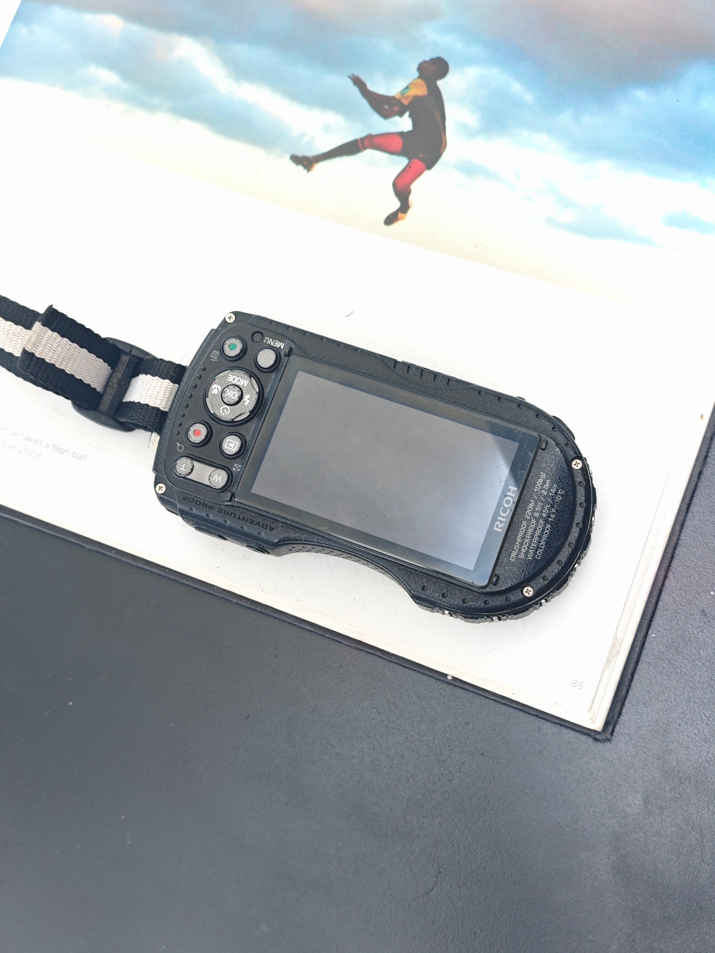 Used Ricoh WG-4 silver Digital Camera [No charger]