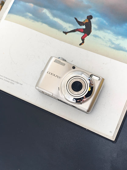 Used Nikon Coolpix L22 silver Digital Camera [with box] #20020597