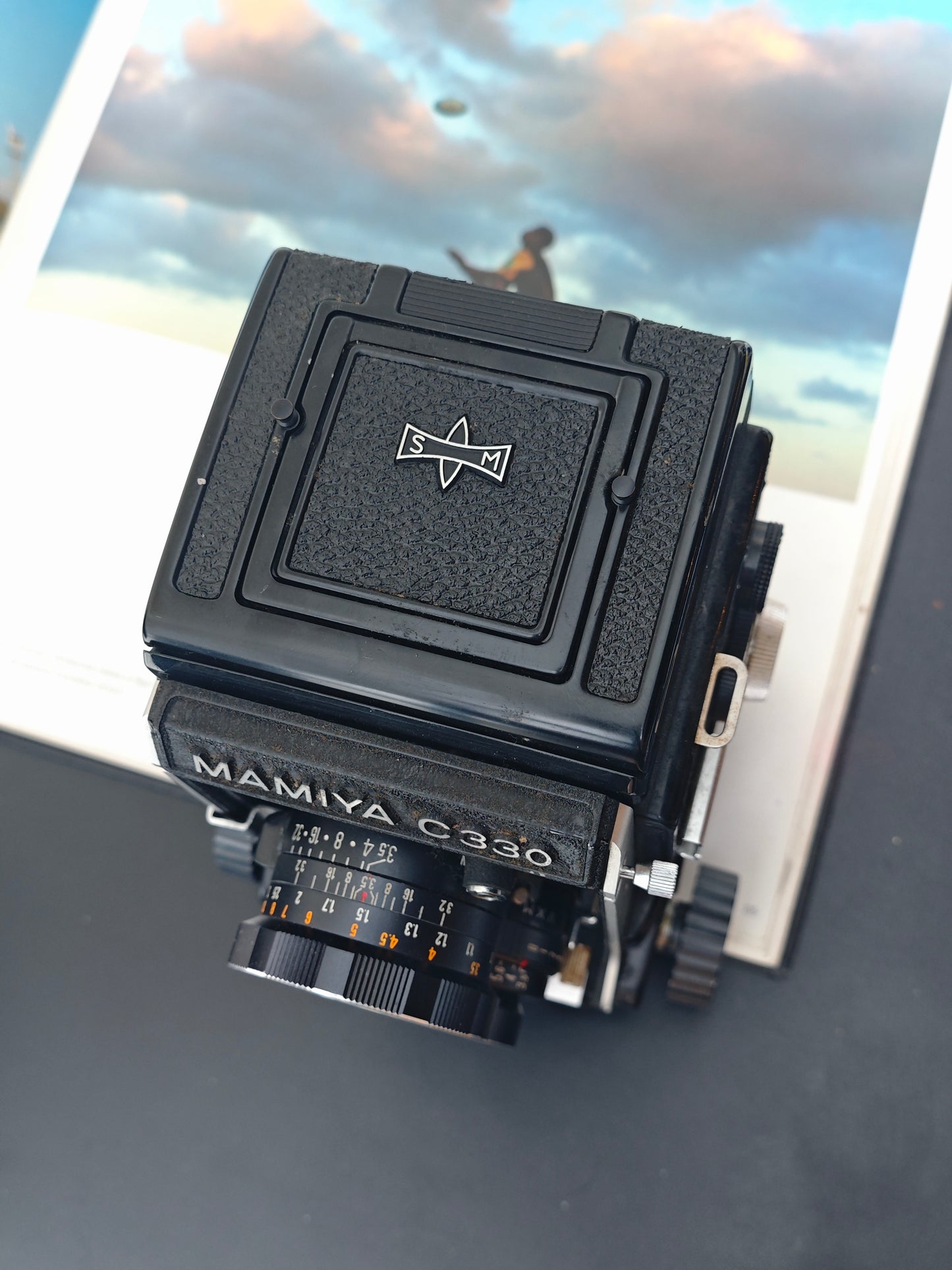 *READ* Mamiya C330 Professional with Mamiya-Sekor DS 105mm F3.5 Blue Dot