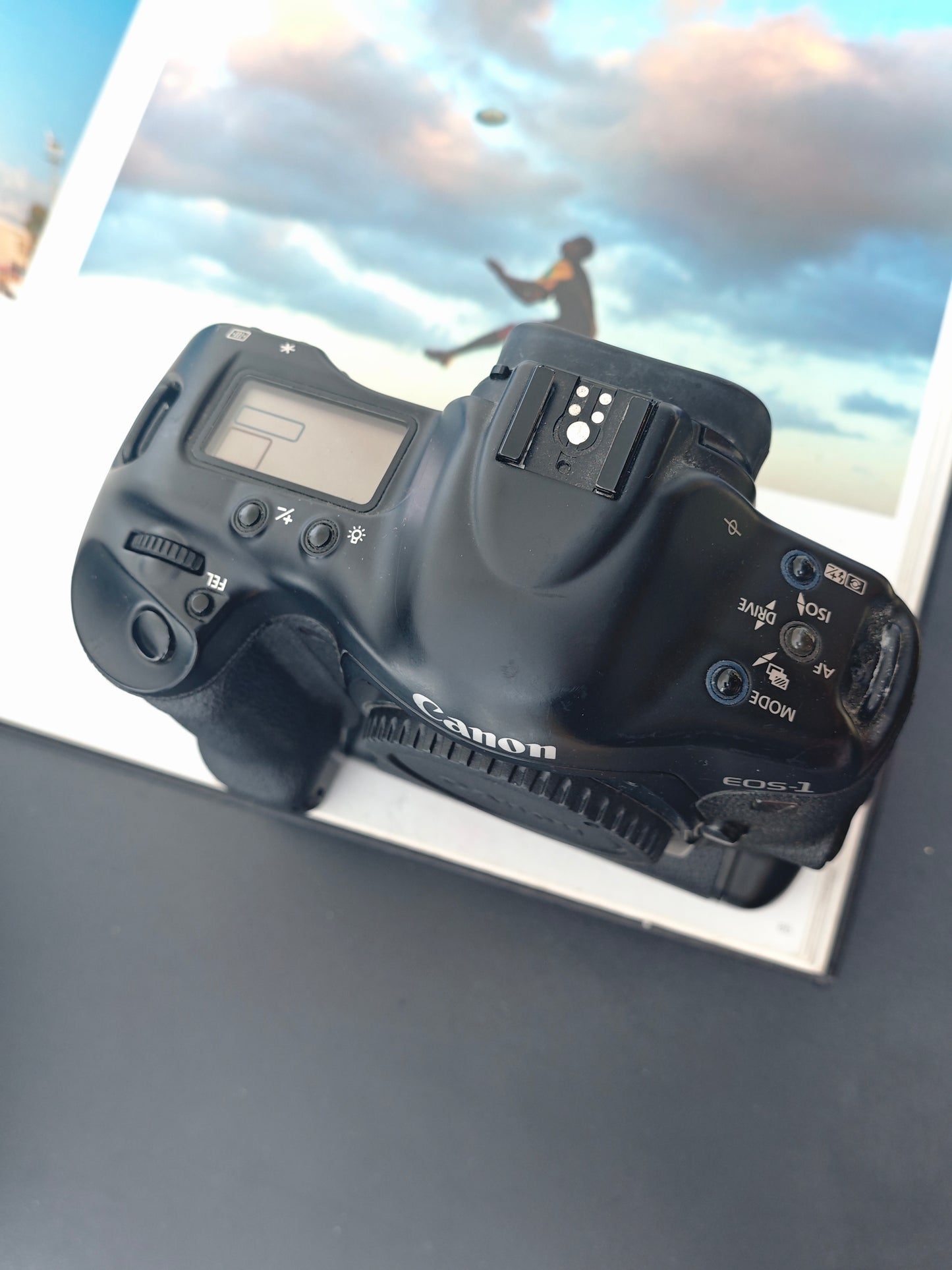 Canon EOS-1V with PB-E2