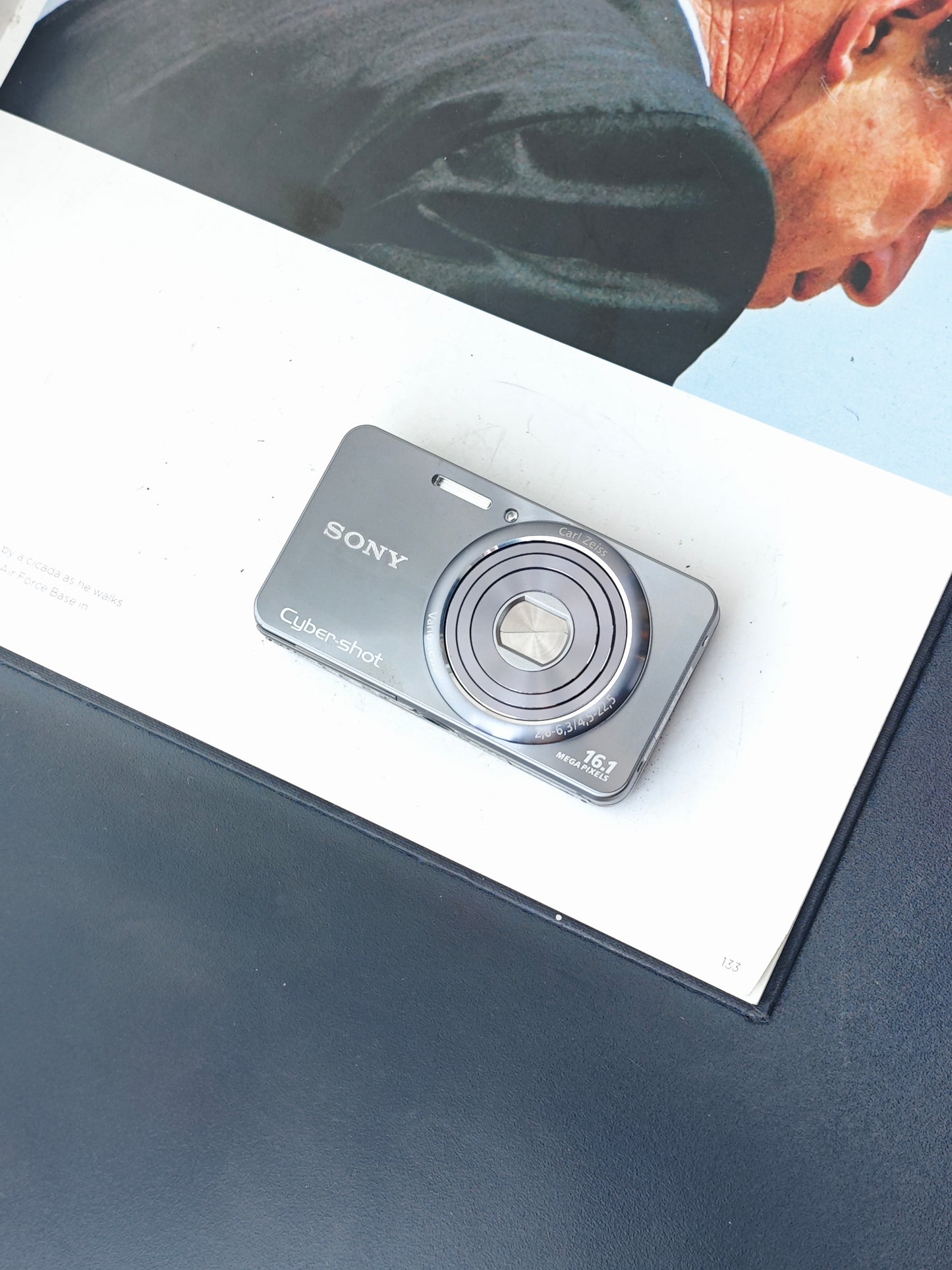 Used Sony Cyber-Shot DSC-W570 silver Digital Camera [JPN only, No charger]