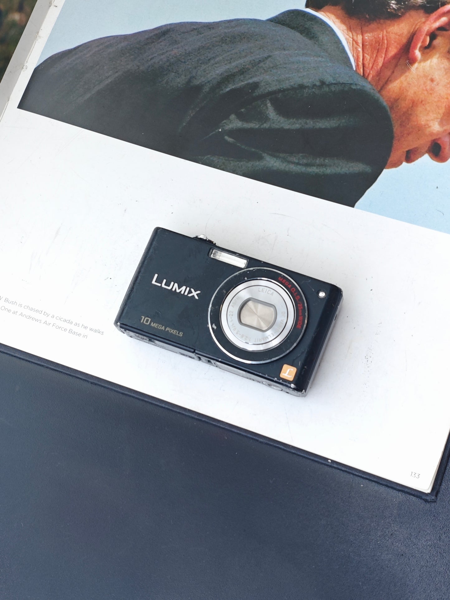 Used Panasonic Lumix DMC-FX37 black Digital Camera [JPN only, No charger]