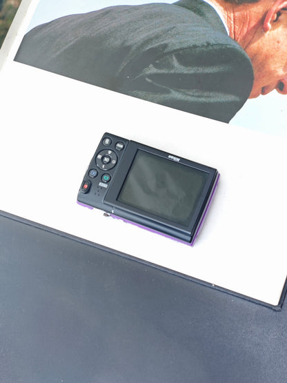Used Nikon Coolpix S5100 purple Digital Camera [No charger]