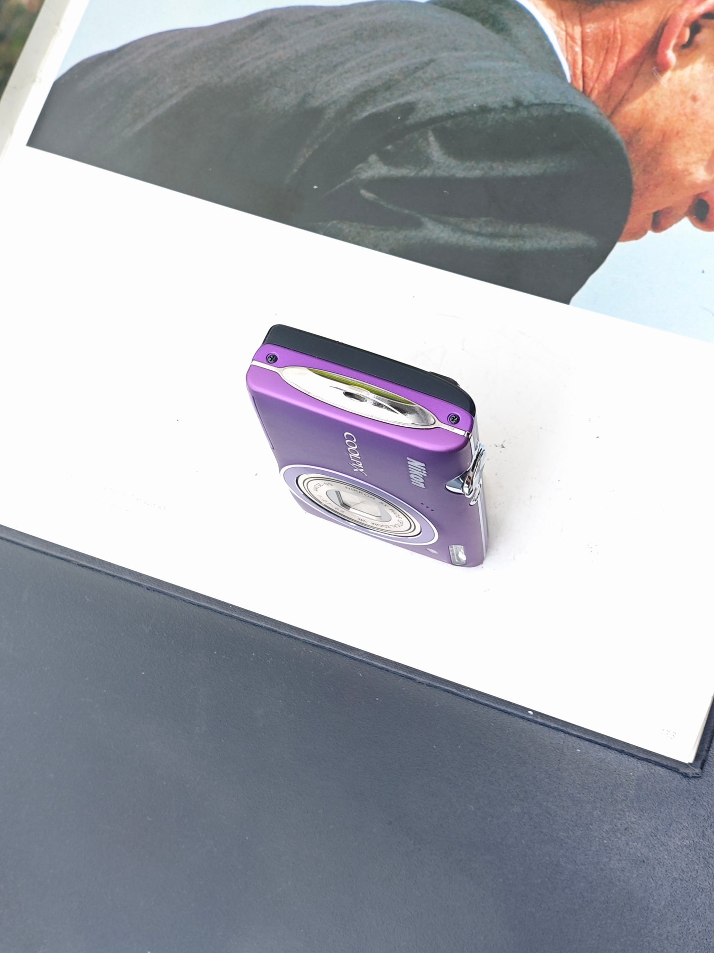 Used Nikon Coolpix S5100 purple Digital Camera [No charger]
