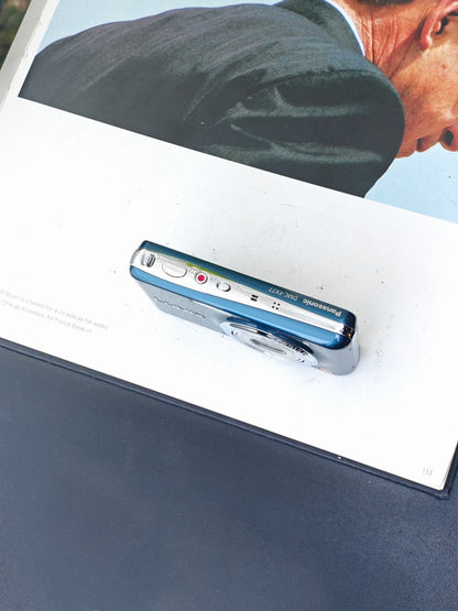 Used Panasonic Lumix DMC-FX77 blue Digital Camera [JPN only,with box]