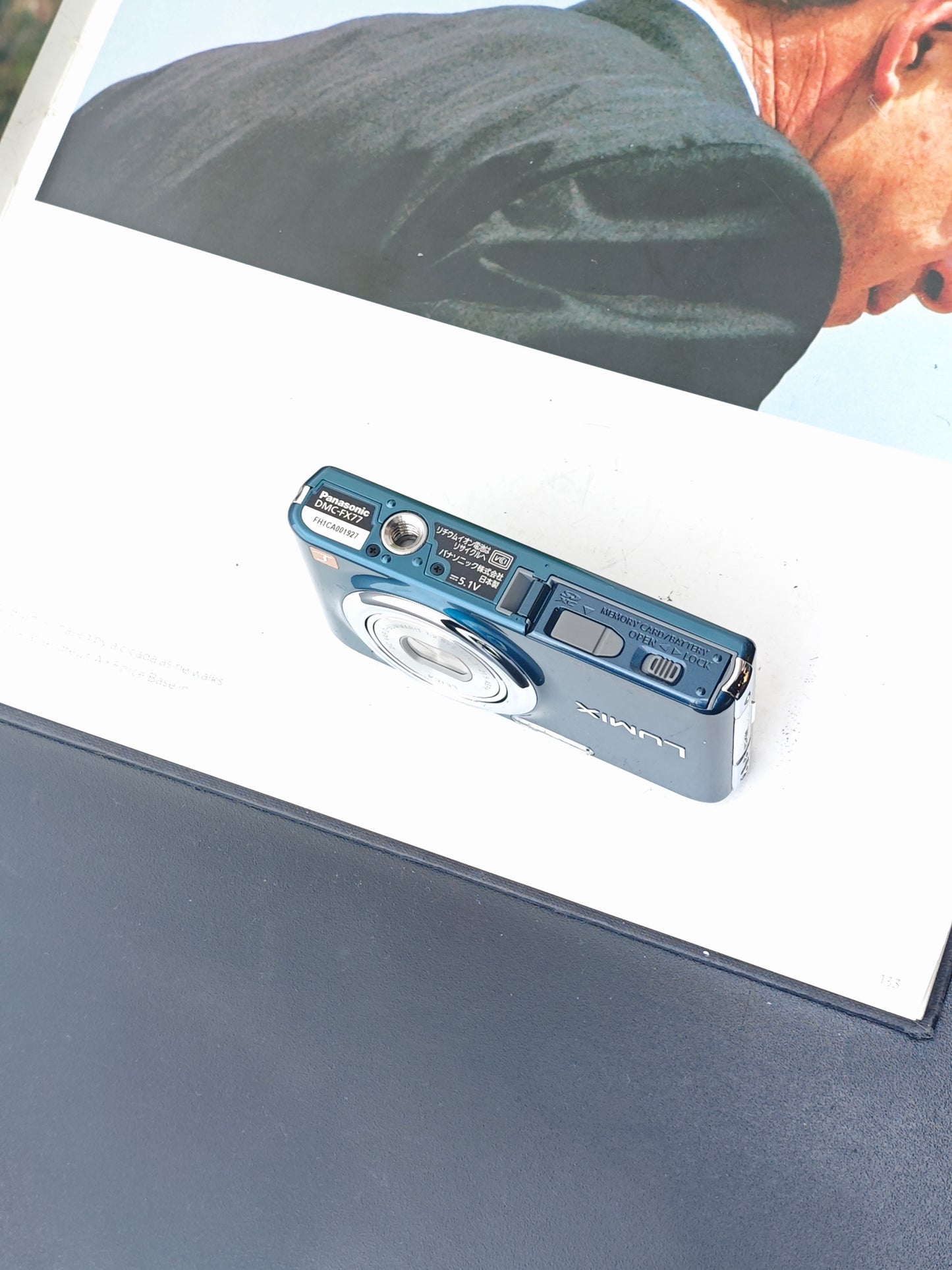 Used Panasonic Lumix DMC-FX77 blue Digital Camera [JPN only,with box]
