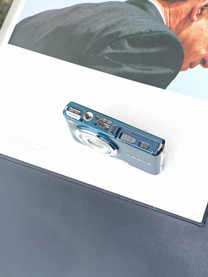 Used Panasonic Lumix DMC-FX77 blue Digital Camera [JPN only,with box]