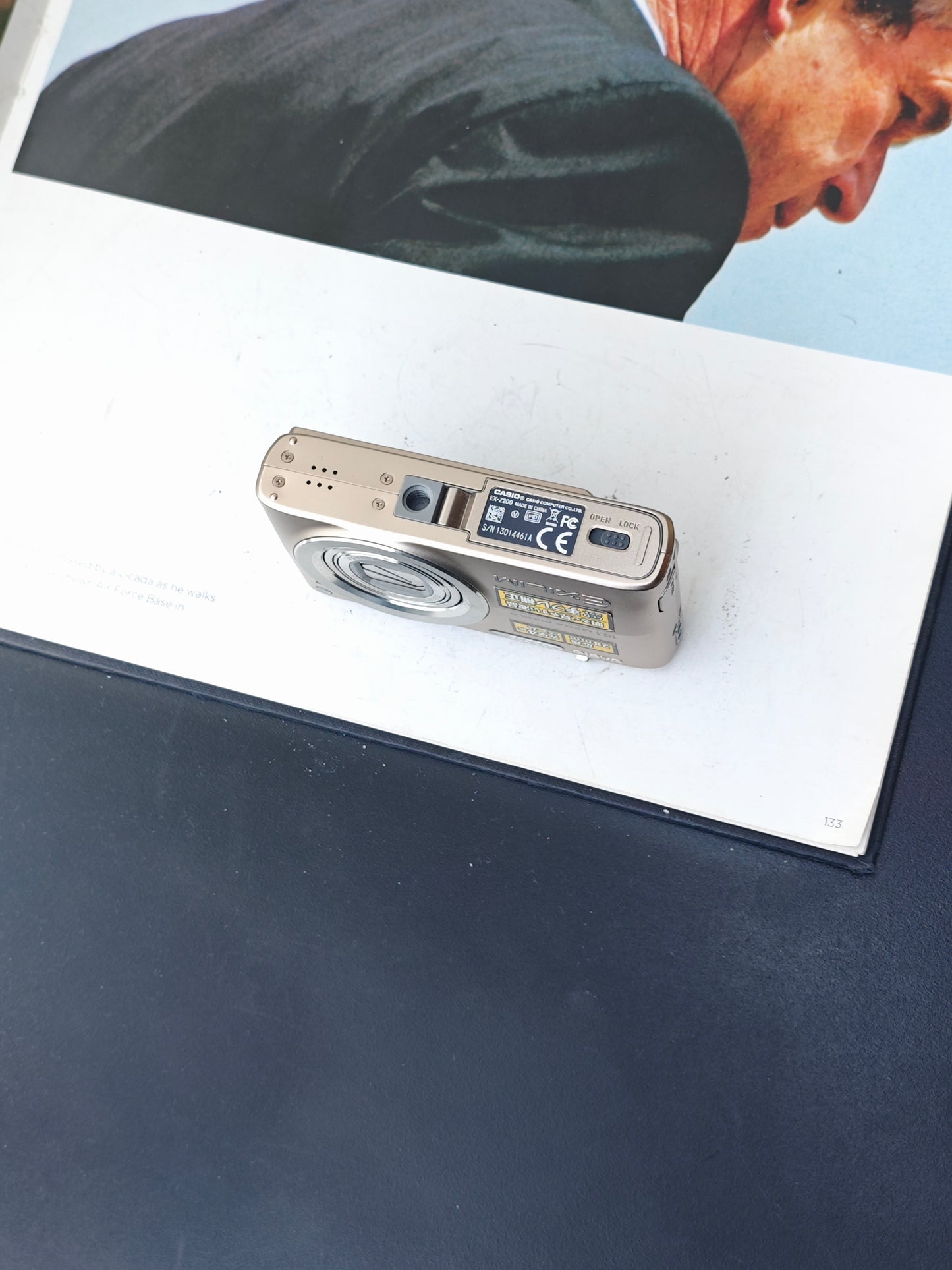 Used Casio EXILIM EX-Z200 gold Digital Camera [No charger] #13014461A