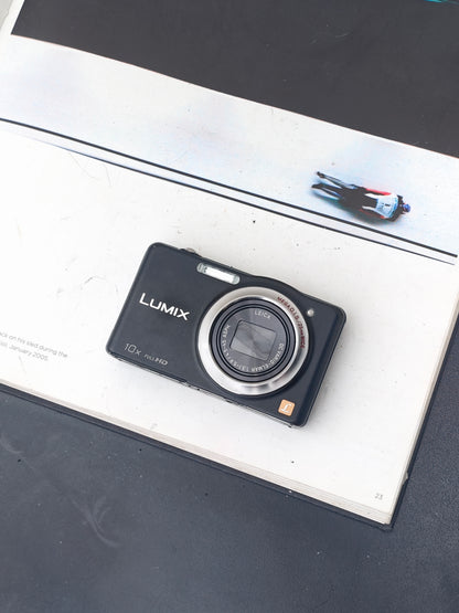 Used Panasonic Lumix DMC-SZ7 black Digital Camera [JPN only, No charger]