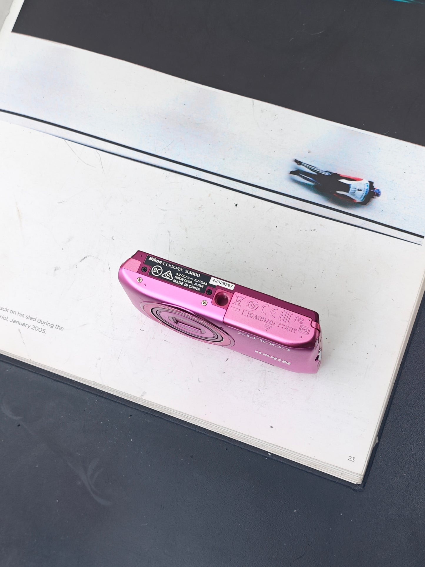 Used Nikon Coolpix S3600 pink Digital Camera [No charger] #22028297