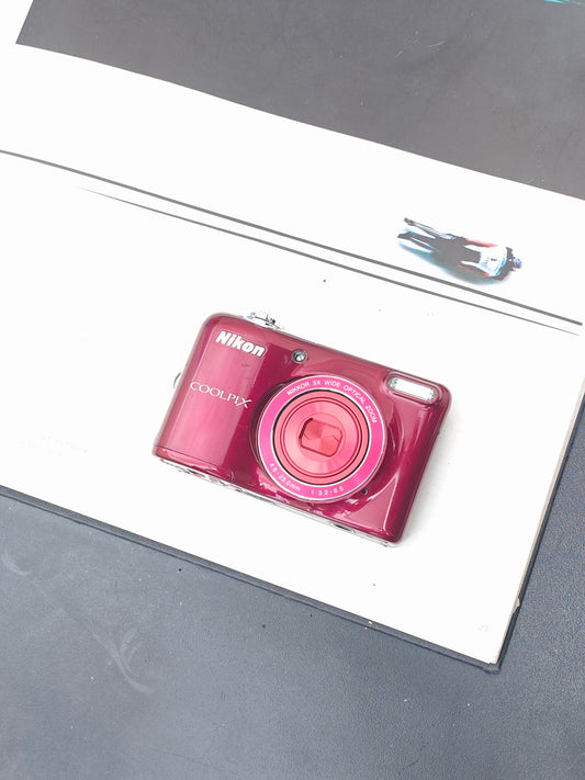 Used Nikon Coolpix L32 red Digital Camera
