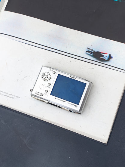 Used Sony Cyber-shot DSC-T5 silver Digital Camera [JPN only, No charger]