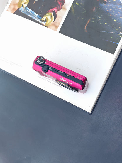 Used Casio EXILIM EX-ZR200 pink Digital Camera [No charger]
