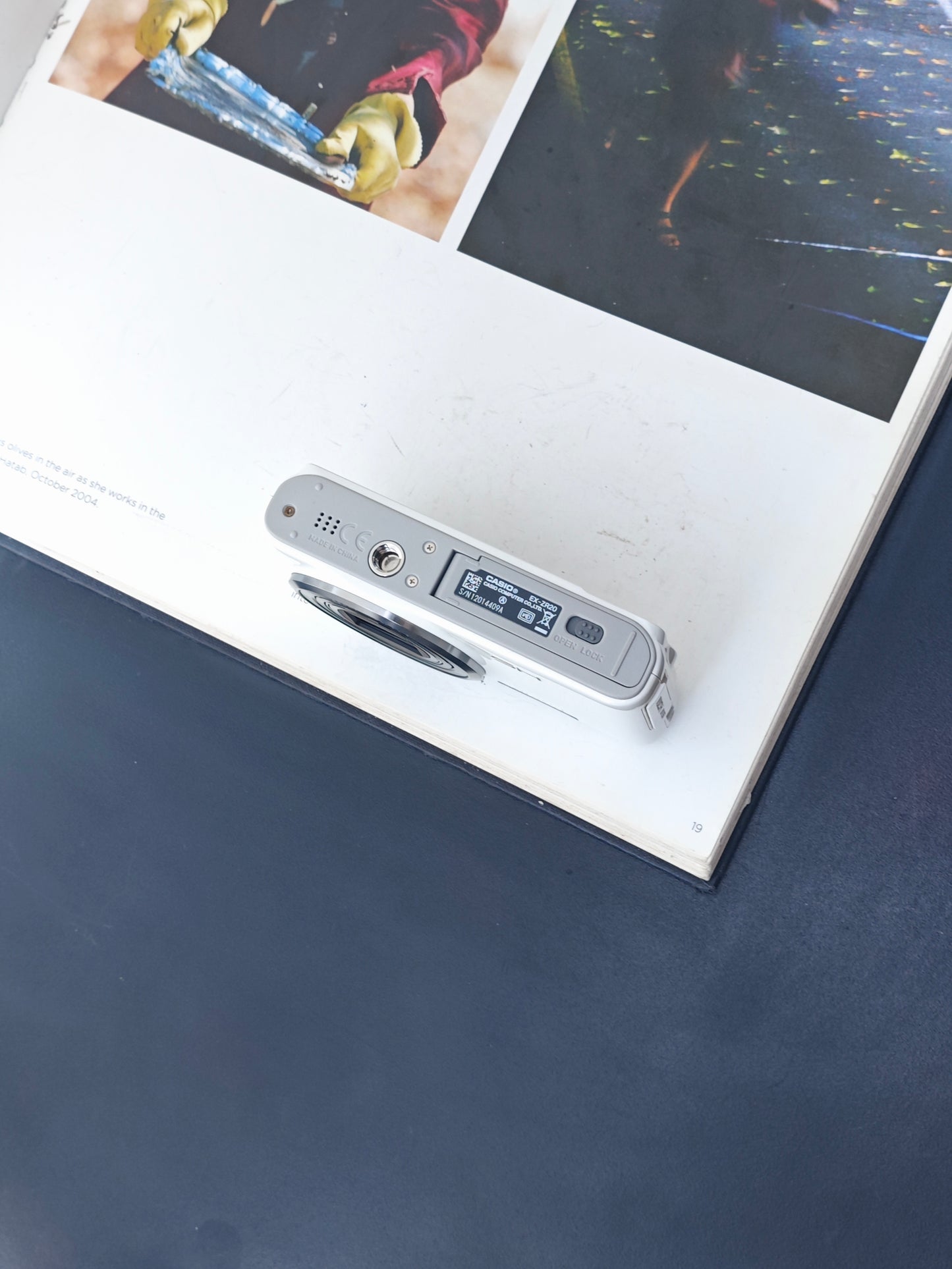 Used Casio EXILIM EX-ZR20 white Digital Camera [No charger]