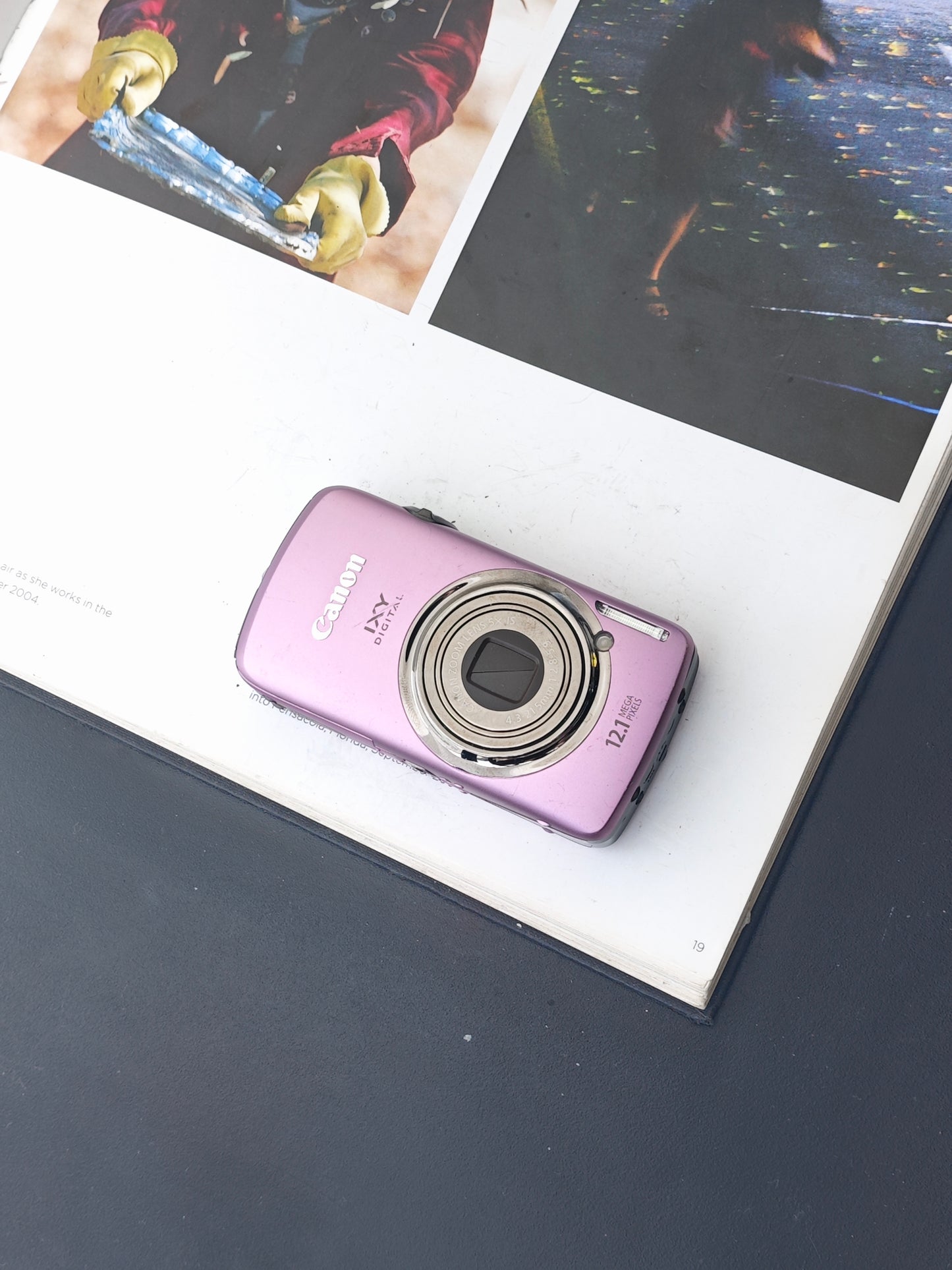 Used Canon IXY 930 IS pink Digital Camera [No charger]