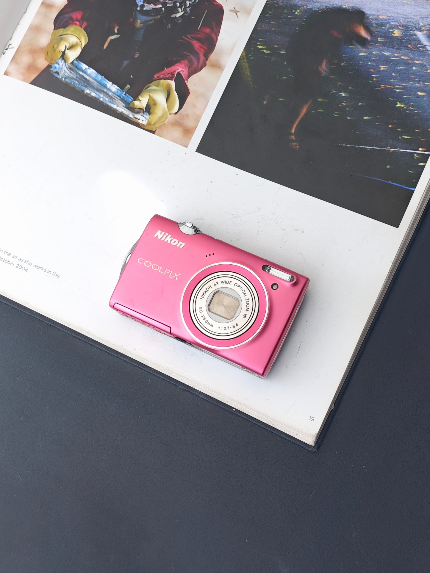 Used Nikon Coolpix S5100 pink Digital Camera [No charger]