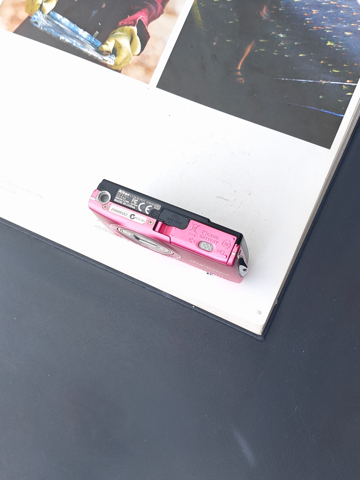 Used Nikon Coolpix S5100 pink Digital Camera [No charger]