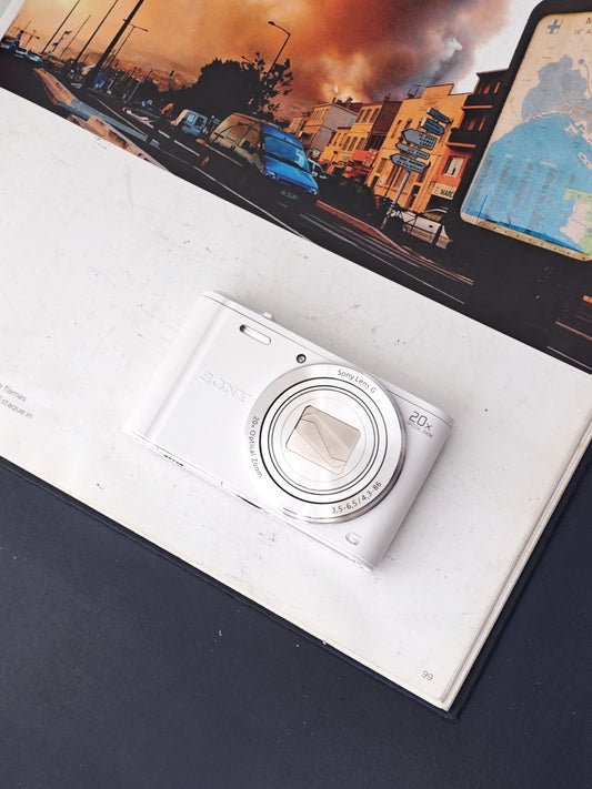 Used Sony Cyber Shot DSC-WX350 white Digital Camera [JPN only, No charger] #0472355