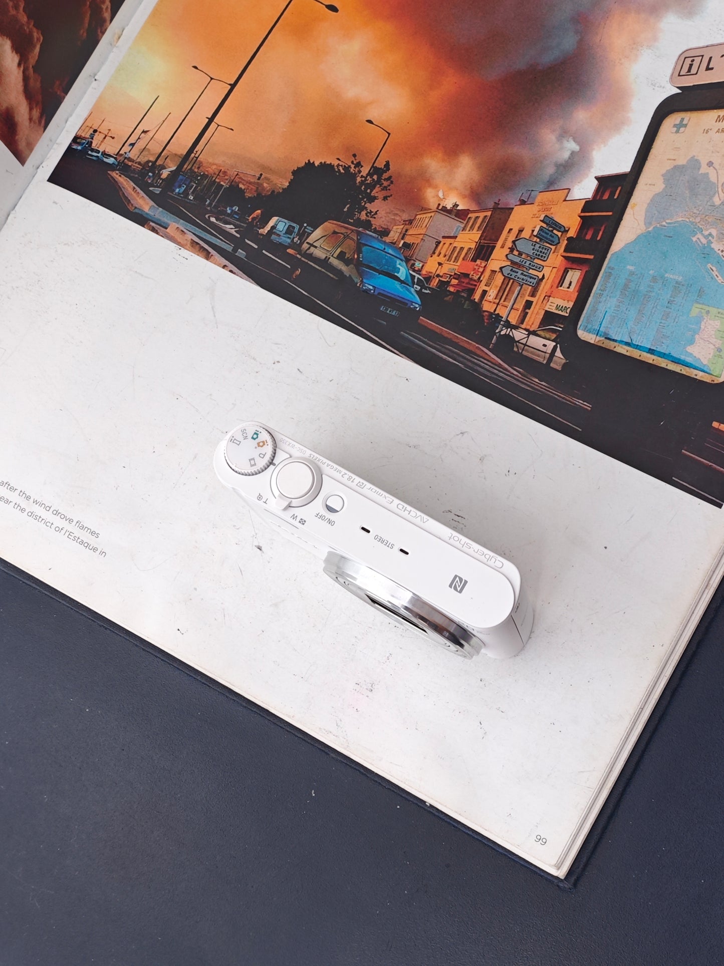 Used Sony Cyber Shot DSC-WX350 white Digital Camera [JPN only, No charger] #0472355