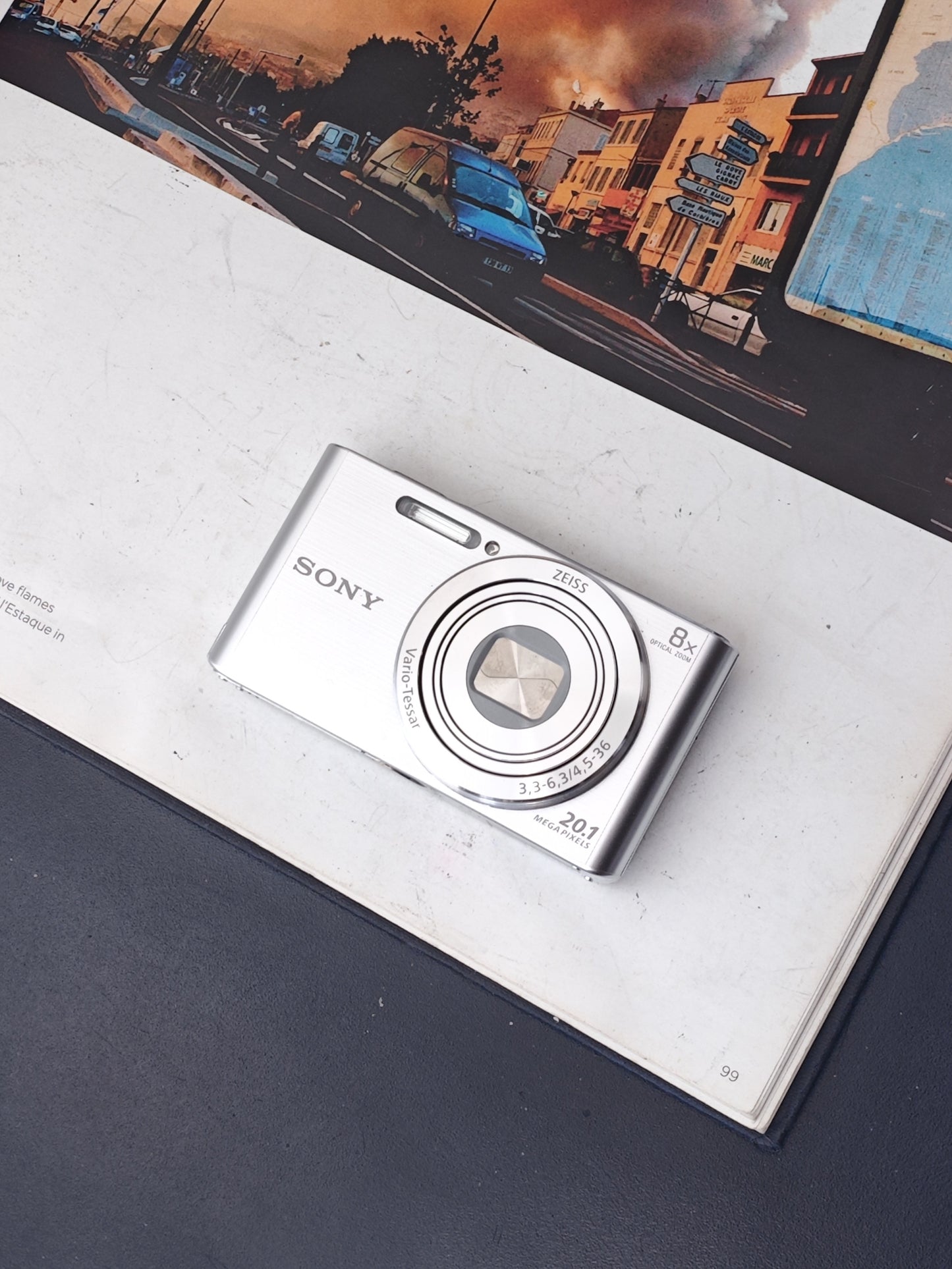 Used Sony Cyber-shot DSC-W830 silver Digital Camera [JPN only, No charger] #0004538