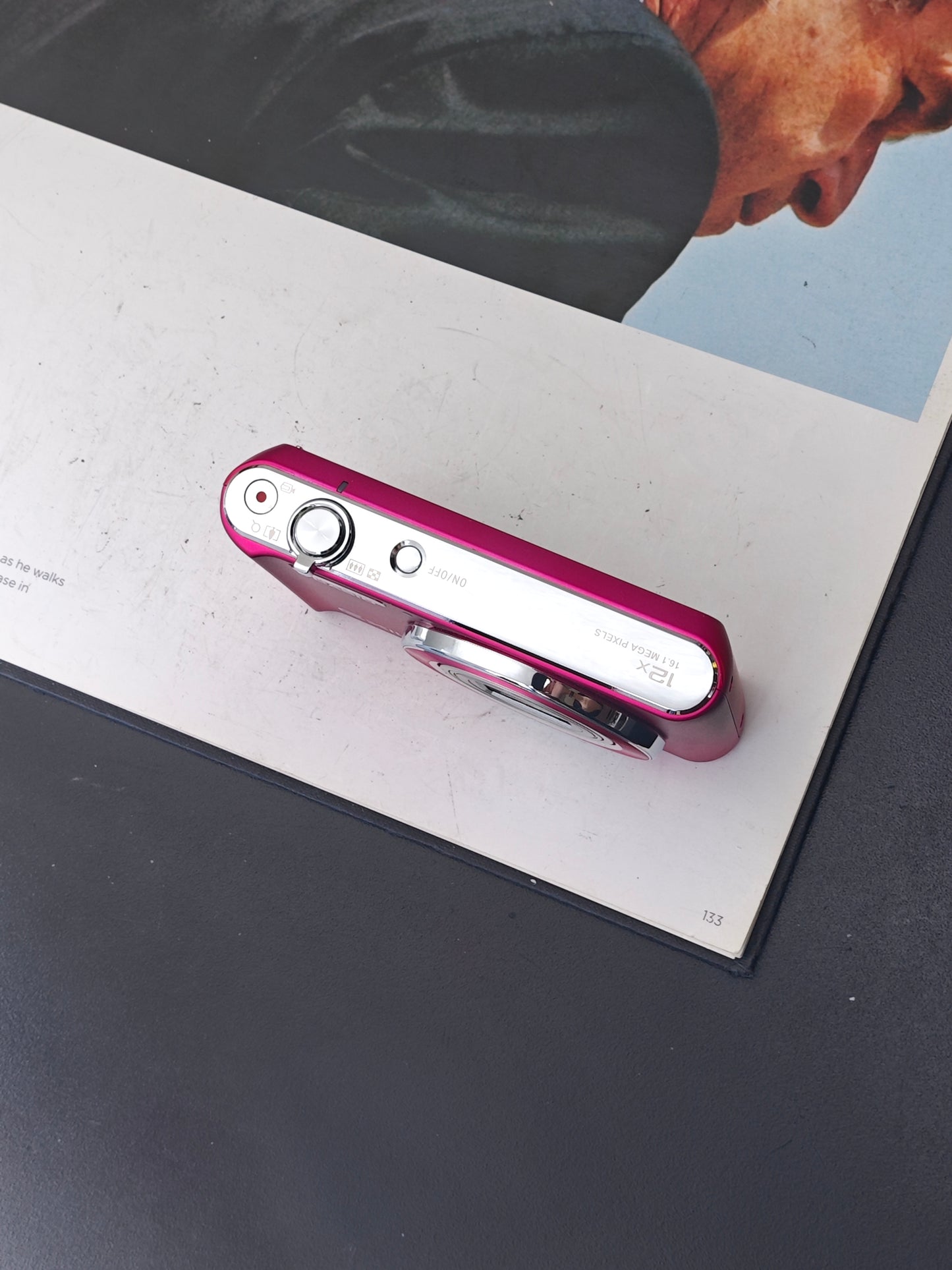 Used Casio EXILIM EX-ZS190 pink Digital Camera [No charger]