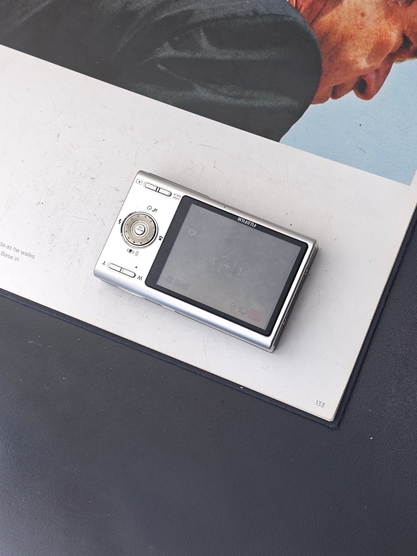 Used Fujifilm FinePix Z100 fd black-white Digital Camera [No charger] #7W347347