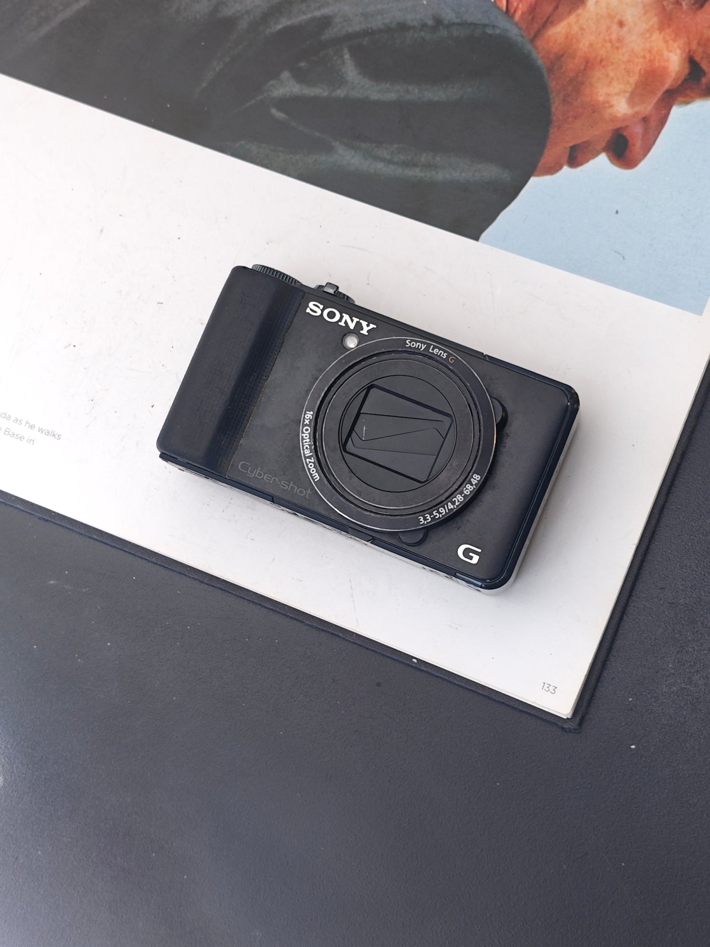 Used Sony Cyber Shot DSC-HX9V black Digital Camera [JPN only, No charger]