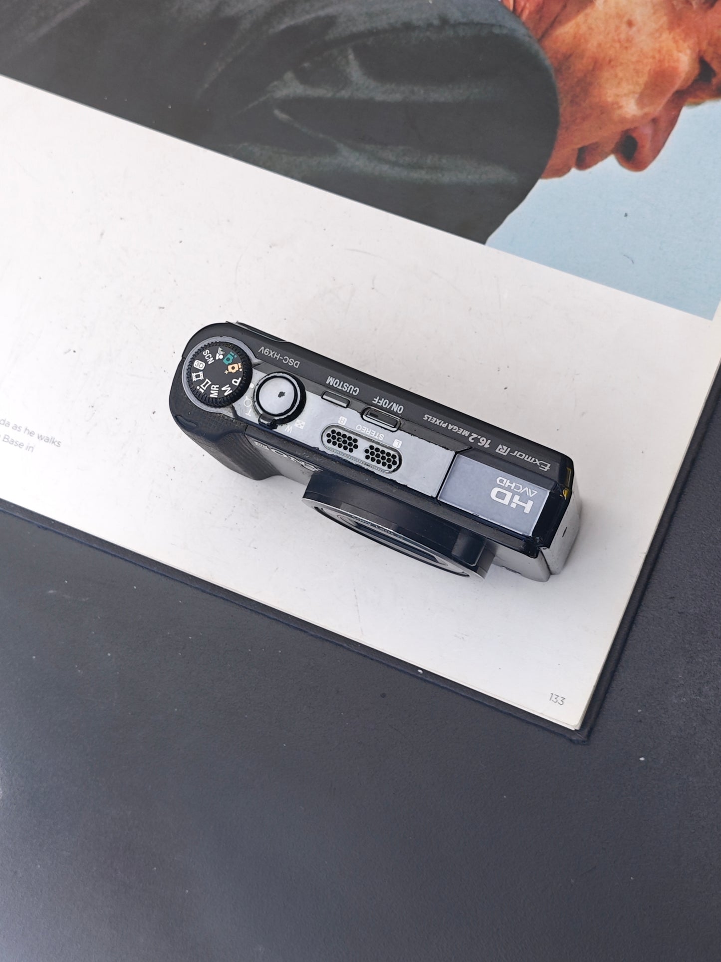 Used Sony Cyber Shot DSC-HX9V black Digital Camera [JPN only, No charger]