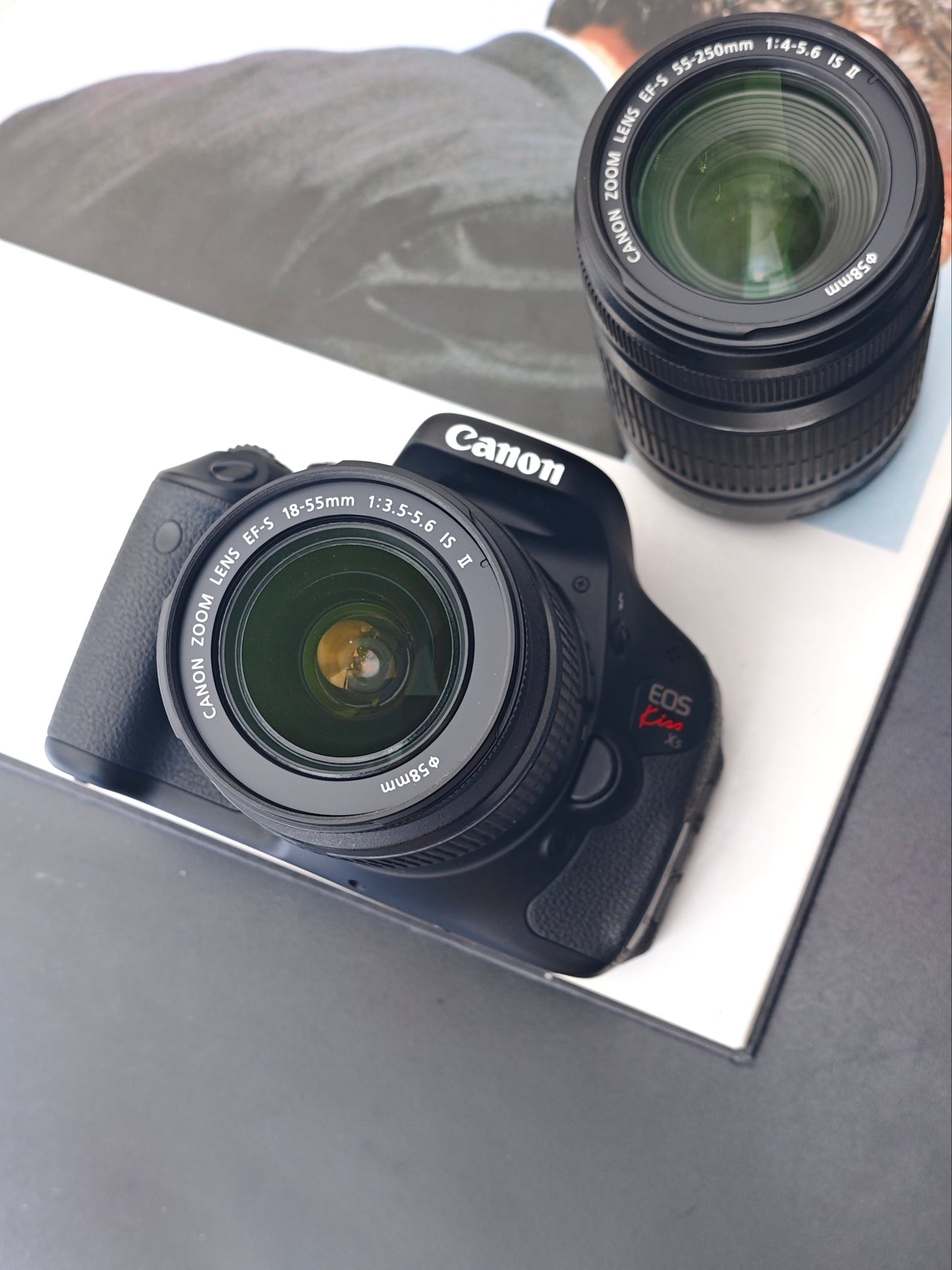 Used Canon EOS Kiss X5 with Double Zoom Kit Digital Camera #381077041537